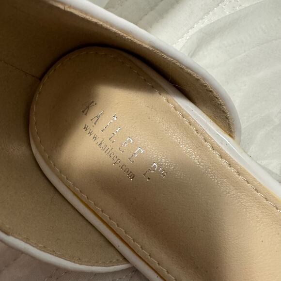 Kailee P Wedding Flat - 11 Glitter Flats with Satin Ankle Tie/Ribbon NWOT Unworn - Picture 5 of 7